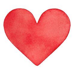 Corazón acuarela