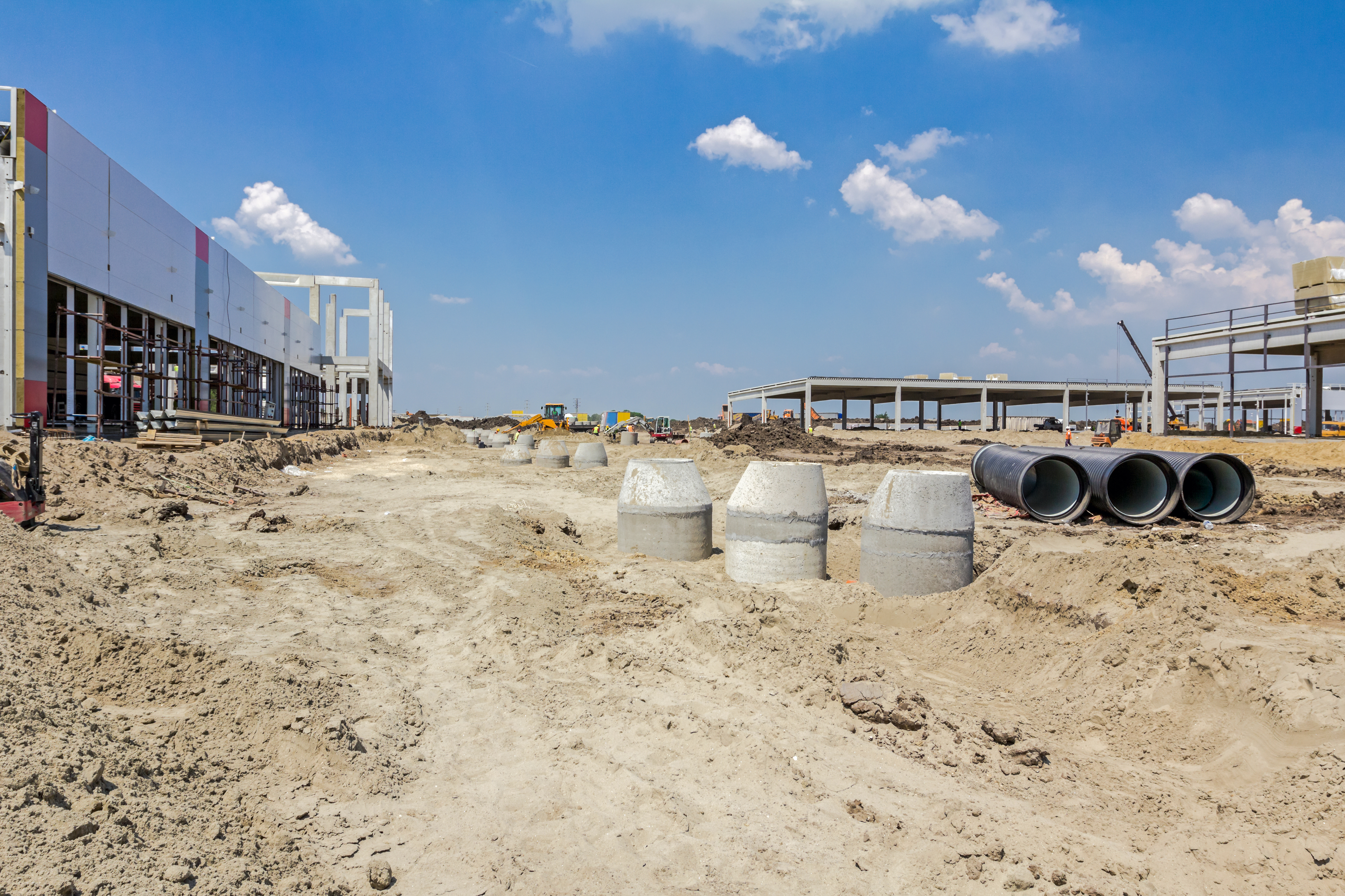 Concrete reinforcement pipe for drainage waste water from resident
