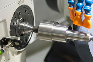 CNC machine with metal part