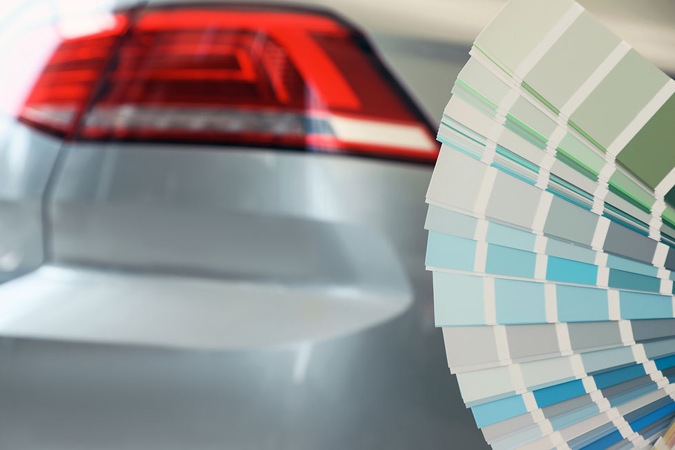 Muestras de color del coche