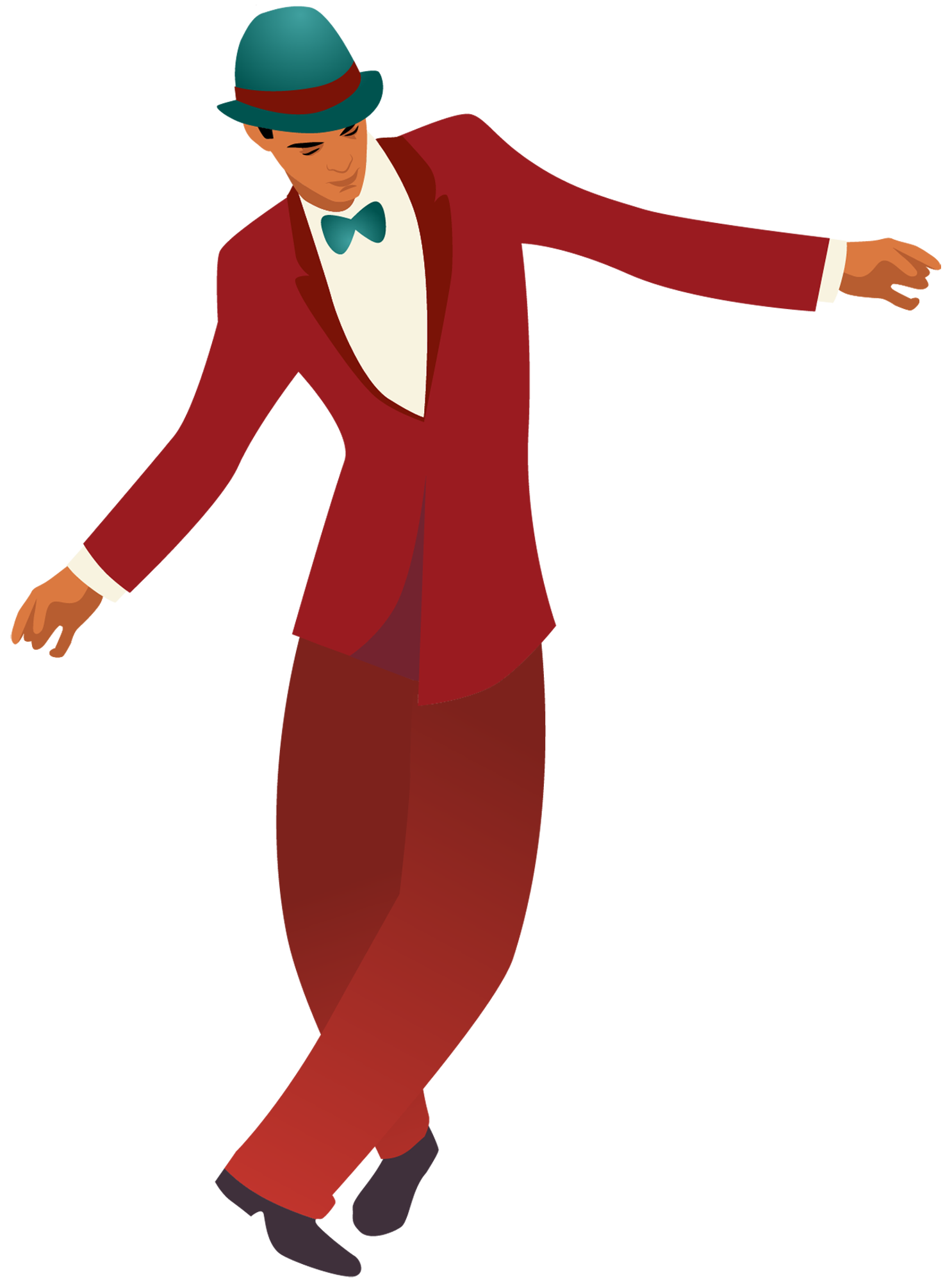 Ilustração de homem dançando