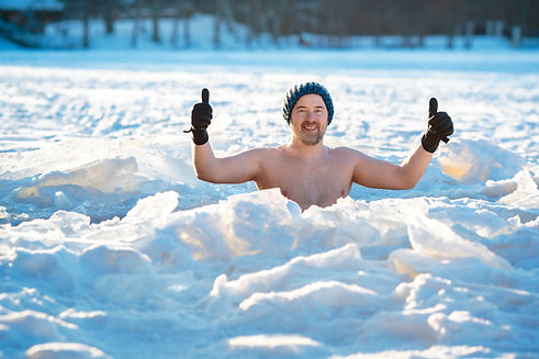 Schwimmen im Winter