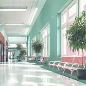 Modern Hospital Hallway