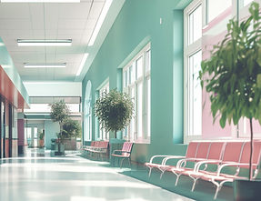 Modern Hospital Hallway
