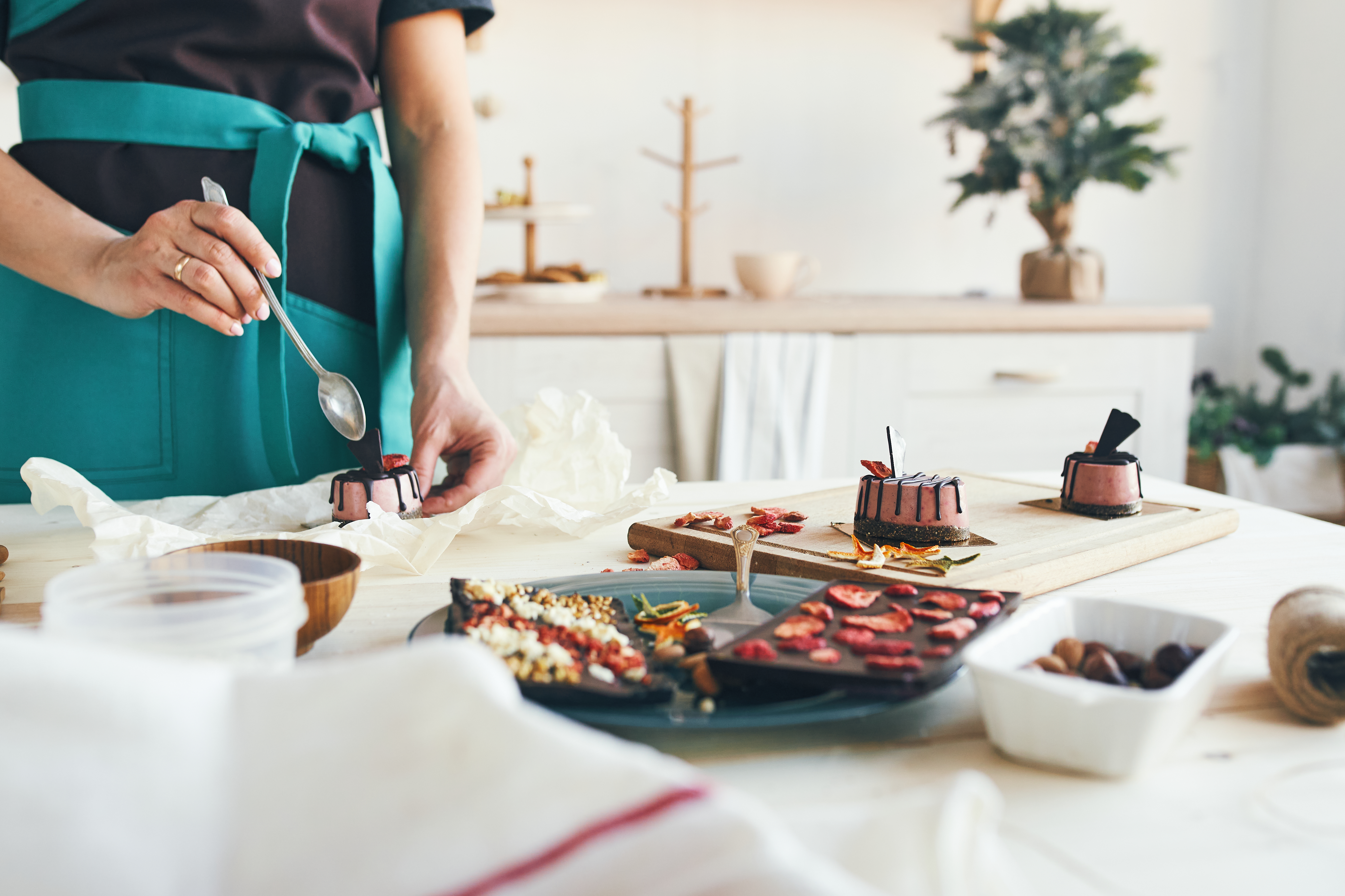 Arranged Food and Objects