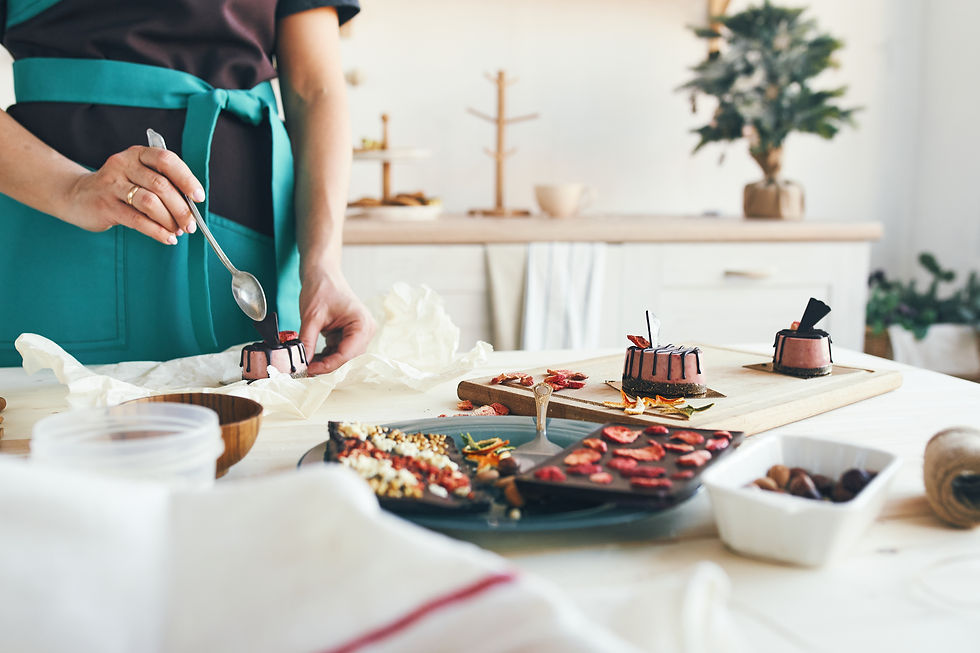 Arranged Food and Objects
