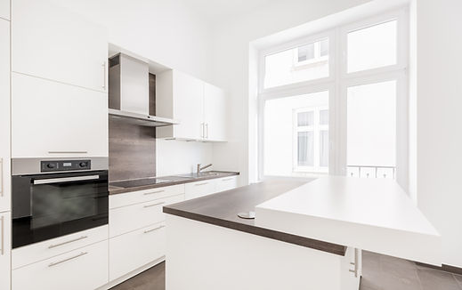HDR shot of a modern kitchen