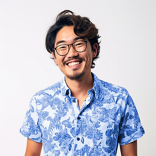 Blue Printed Shirt