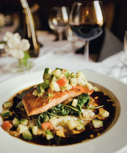 Plato de salmón