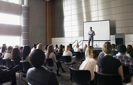 Scène de conférence d'affaires