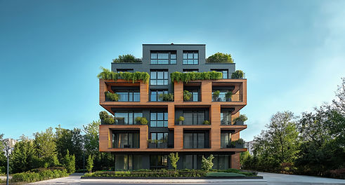 Edificio moderno de apartamentos