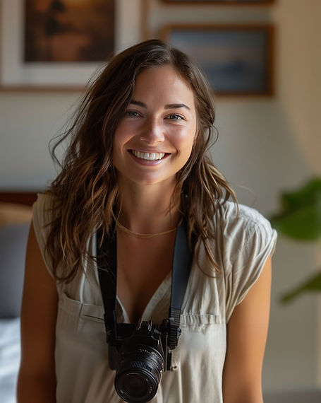 Smiling Female Photographer