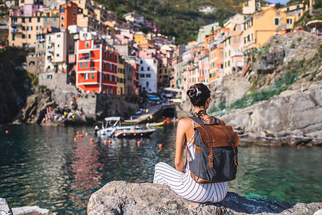Traveler By Waterfront