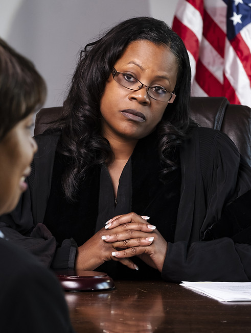 Judge in Courtroom