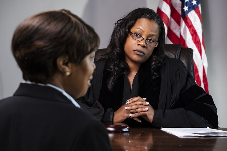 Judge in Courtroom