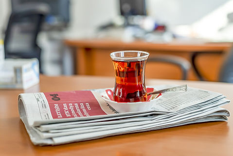 Thé et journal