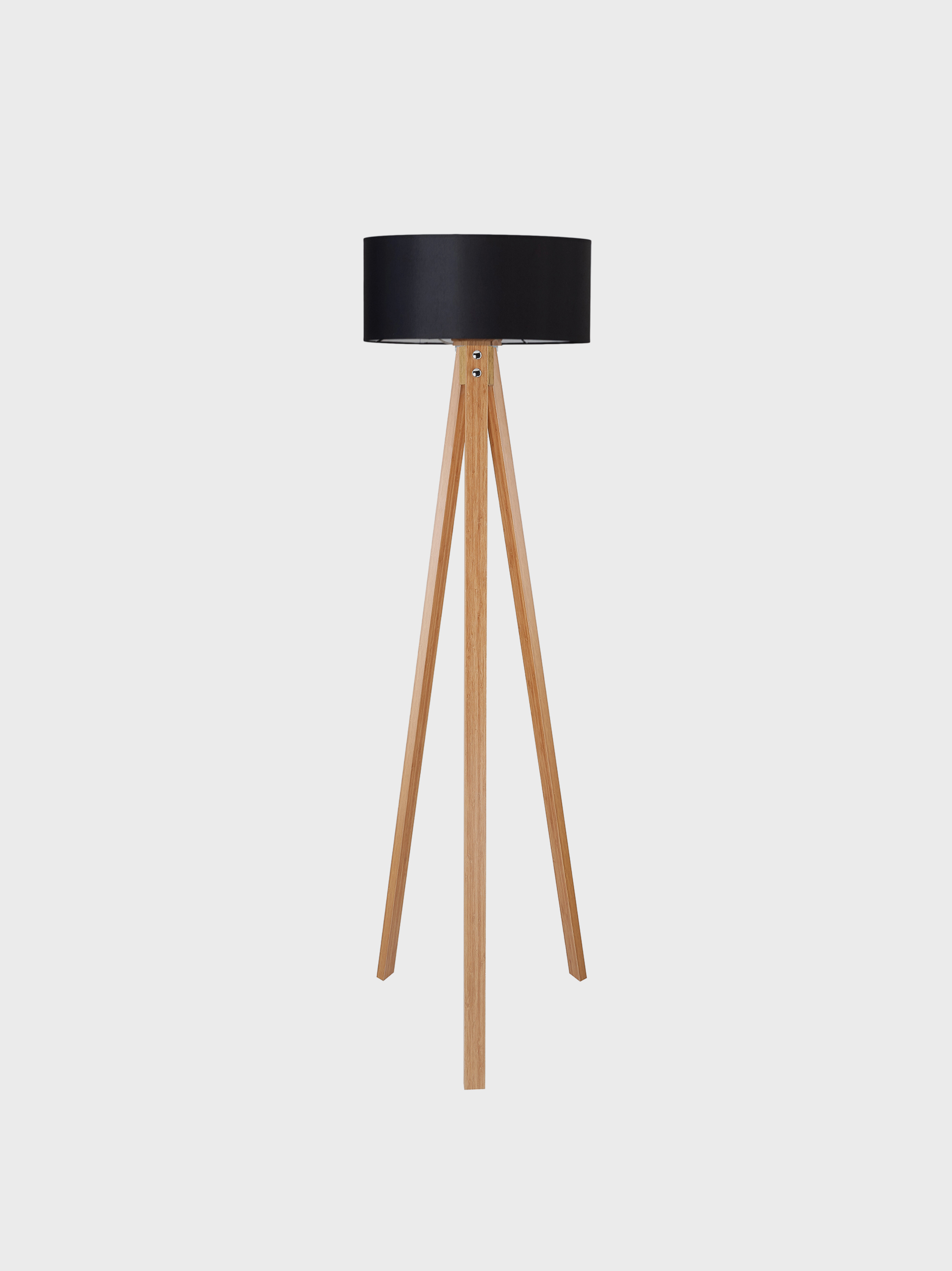 Wooden Tripod Lamp