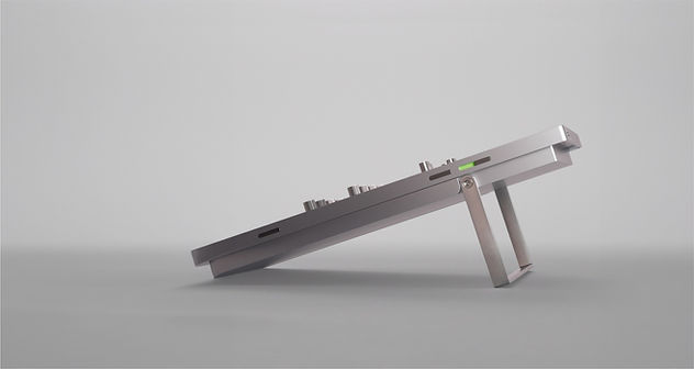 Clavier en métal élégant