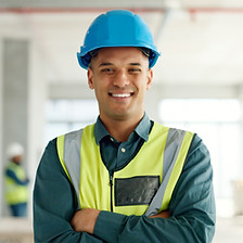 Construction Worker Smiling