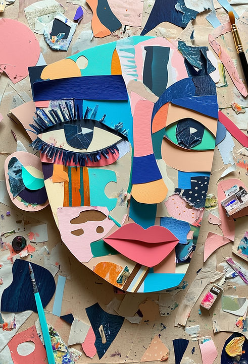 Abstract Artistic Face for Creative Connections Page