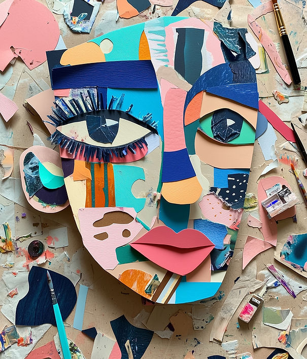 Abstract Artistic Face for Creative Connections Page