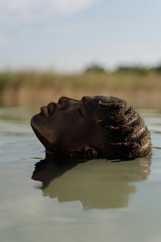 Man Floating Serenely