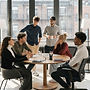 Diskussion im Teammeeting
