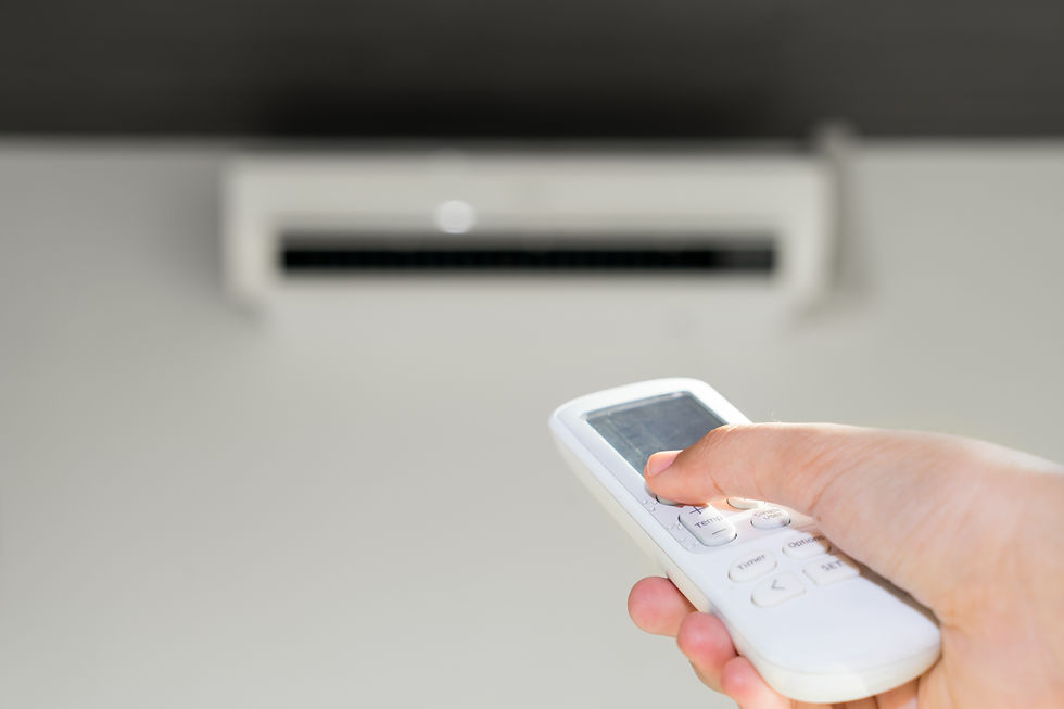 Turning off the air condition by remote control