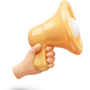 Hand Holding Megaphone