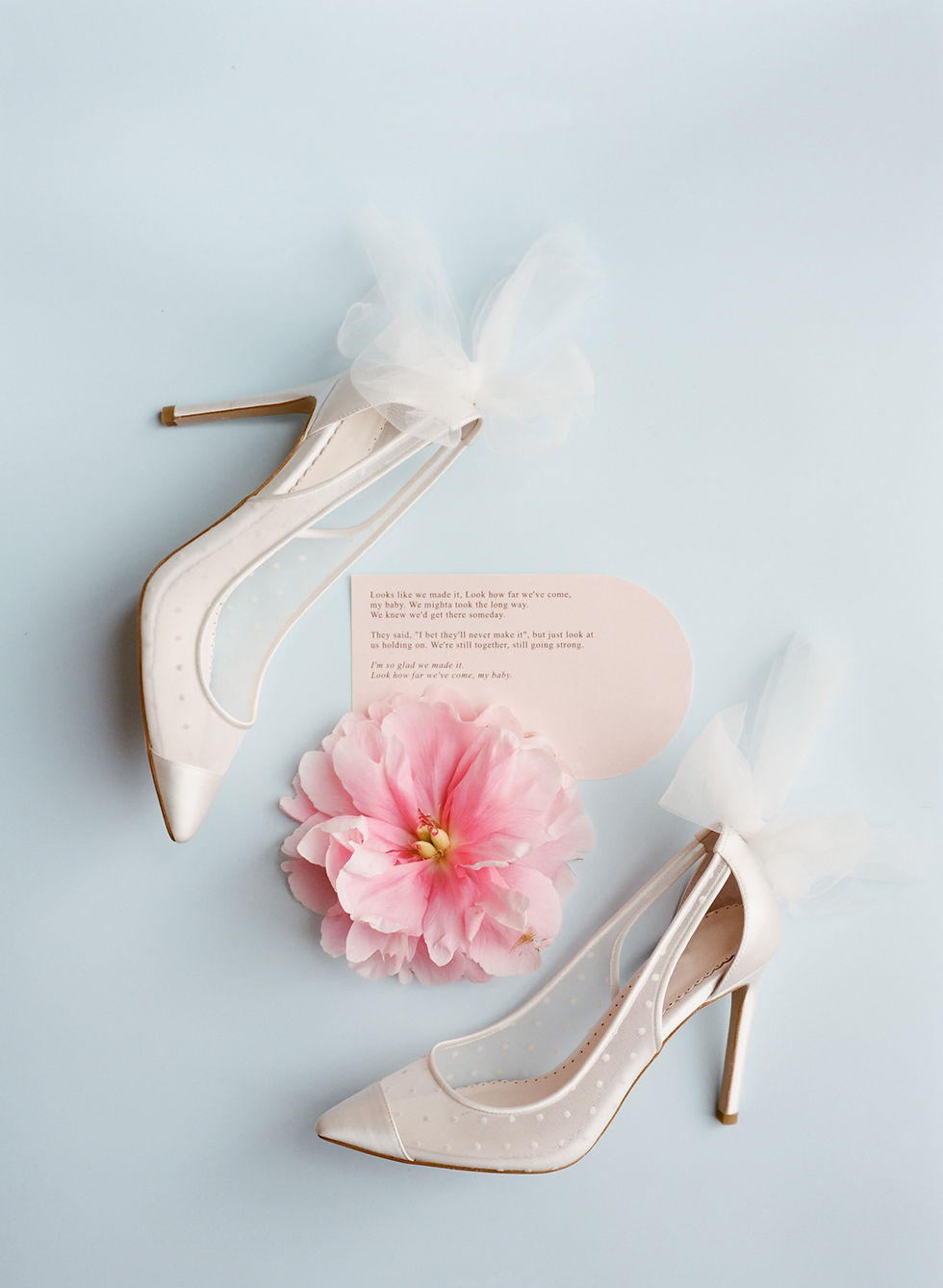 Elegant bridal heels