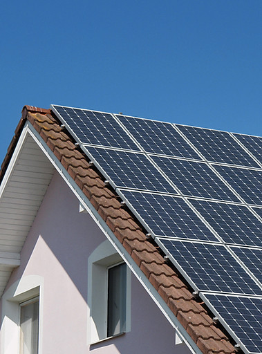 Solar Panels on Rooftop