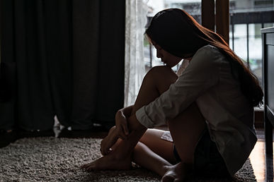 A girl feeling sad