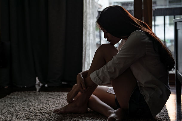 Una chica que se siente triste