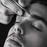 Eyebrow Grooming Closeup