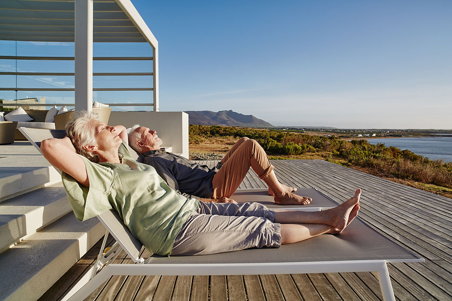 Couple Relaxing Outdoors