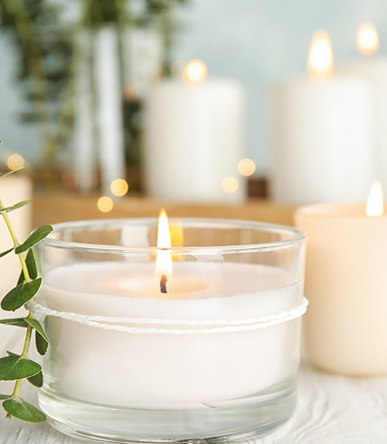 Candles & Plants