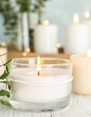 Candles & Plants