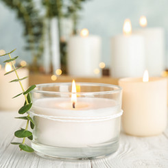 Candles & Plants