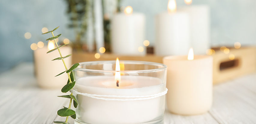 Candles & Plants