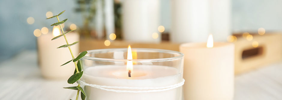 Candles & Plants