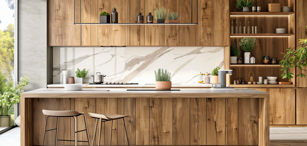 Modern Natural Wood Kitchen