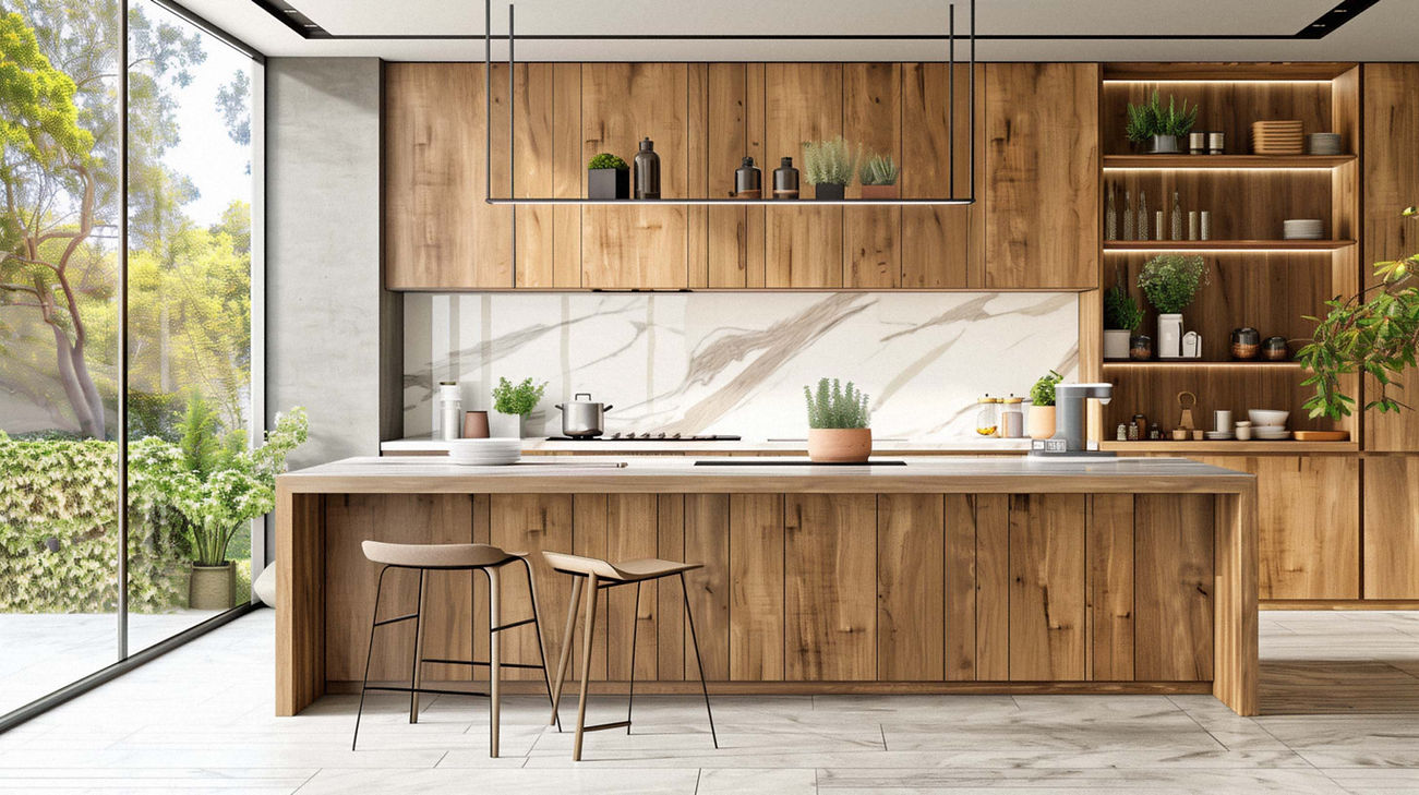 Modern Wooden Kitchen Decor