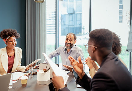 Equipe de negócios amigável
