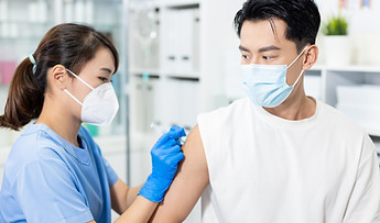 Person Getting Vaccinated