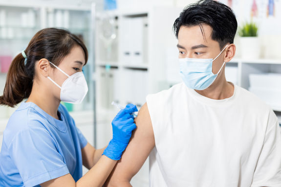 Person Getting Vaccinated