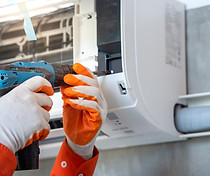 Ar condicionado reparador de mãos
