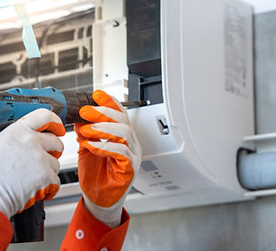 Ar condicionado reparador de mãos