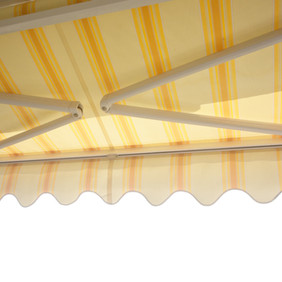 Balcony awning isolated on white background