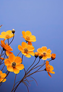 Fleur de cosmos jaune