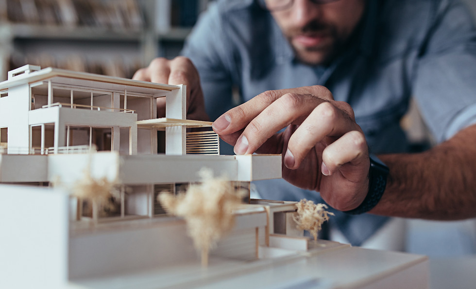Architect Adjusting Model